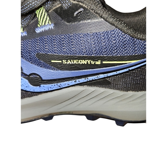 Saucony Black and Blue Athletic Trail Shoes Women's 8.5 - Picture 7 of 8